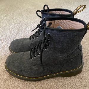 Dr Martens size 11 grey denim 9/10 condition